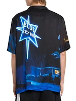 Star Sign Satin Camp Shirt