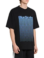 Waves Logo Cotton T-Shirt