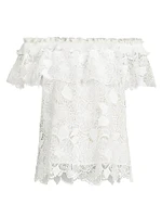 Estrella Lace Off-The-Shoulder Blouse