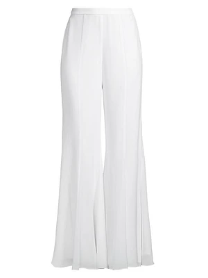 Crepe Chiffon Flared Pants