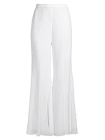 Crepe Chiffon Flared Pants