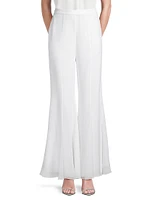 Crepe Chiffon Flared Pants