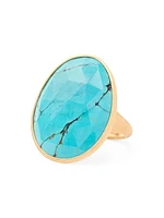 Lunaria Color 18K Yellow Gold & Turquoise Cocktail Ring