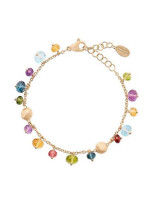 Africa 18K Yellow Gold & Multi-Gemstone Bracelet