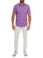 Highland Abstract Stretch-Cotton Shirt