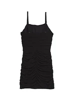 Girl's Double Mesh Corset Minidress