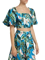 Anthurium Garden Crop Top