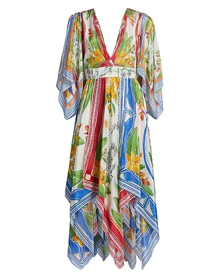 Tropical Destination Scarf Maxi Dress