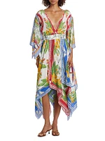 Tropical Destination Scarf Maxi Dress