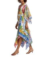 Tropical Destination Scarf Maxi Dress