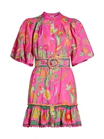 Fruit Garden Belted Minidress