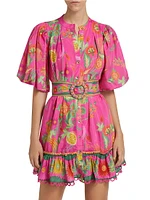 Fruit Garden Belted Minidress