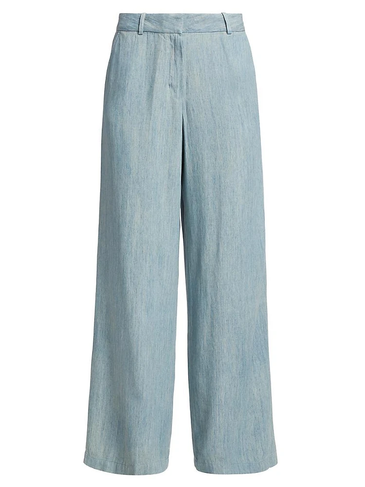 Lydia Denim Wide-Leg Pants