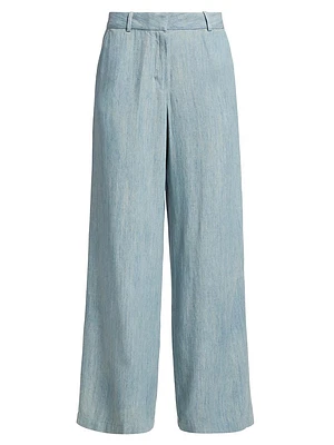 Lydia Denim Wide-Leg Pants