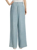 Lydia Denim Wide-Leg Pants