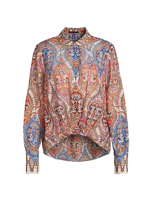 Polly Printed Cotton Blouse