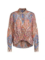 Polly Printed Cotton Blouse