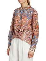 Polly Printed Cotton Blouse