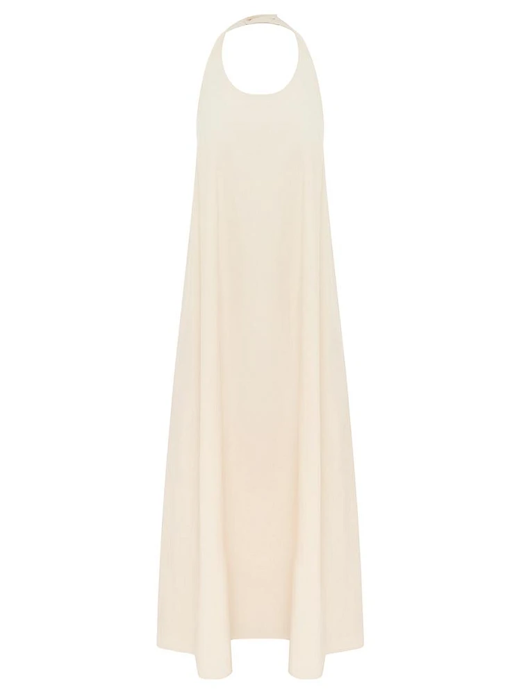 Paloma Cotton Halter Maxi Dress