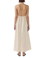 Paloma Cotton Halter Maxi Dress