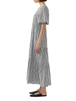 Cecci Cotton Stripe Maxi Dress