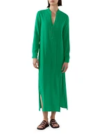 Frieda Cotton Gauze Shirtdress