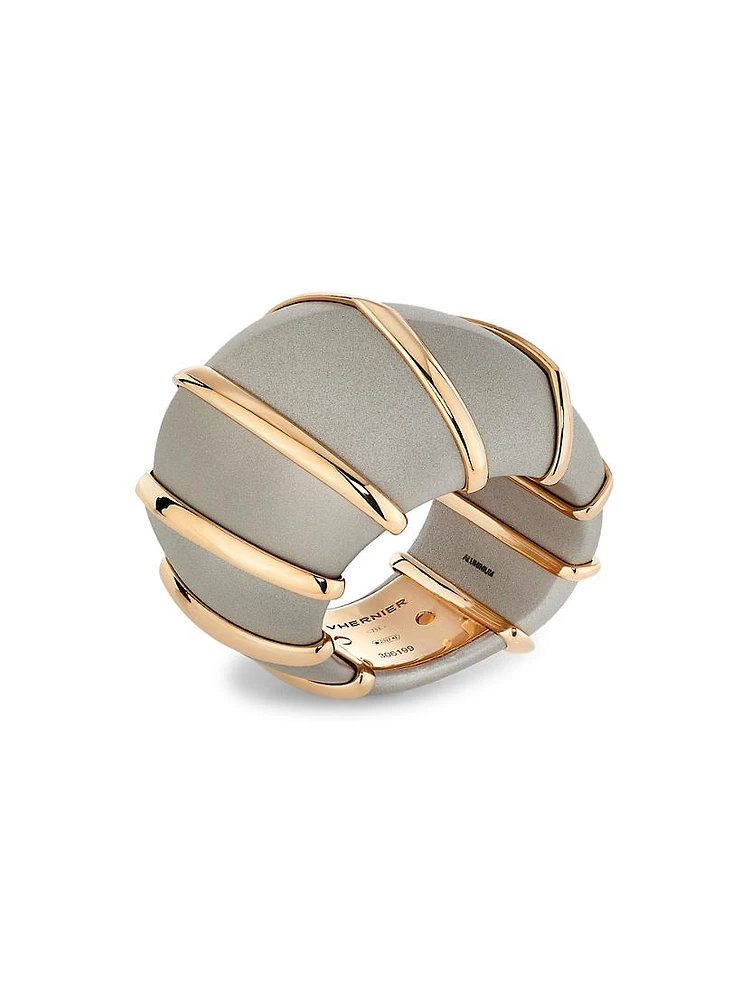 Ardis Aluminum & 18K Rose Gold Ring