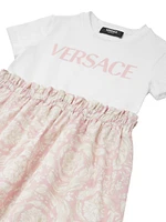 Little Girl's & Logo Barocco T-Shirt Dress