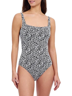 Plumeria One-Piece Floral Swimsuit