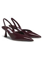 Maryanne 65MM Patent Leather Slingback Pumps