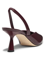 Maryanne 65MM Patent Leather Slingback Pumps