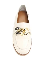 Leather Chain Loafers