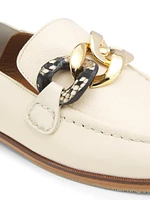 Leather Chain Loafers