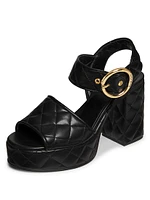 Jodie Quilted Platform Sandals