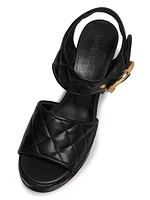 Jodie Quilted Platform Sandals