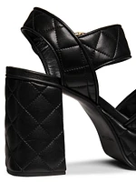 Jodie Quilted Platform Sandals