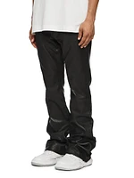 Leather Slim-Fit Pants