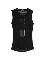 Ribbed Open-Back Tank