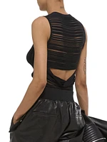 Ribbed Open-Back Tank