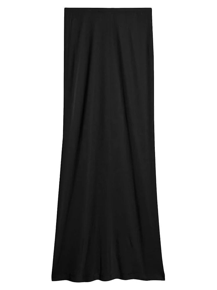 Fluid Jersey Maxi Skirt