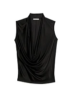 Sleeveless Cowlneck Top