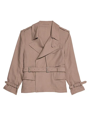 Rider Tie-Waist Short Trench