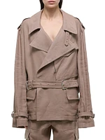 Rider Tie-Waist Short Trench