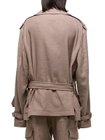 Rider Tie-Waist Short Trench