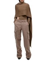 Linen-Blend Cargo Pants