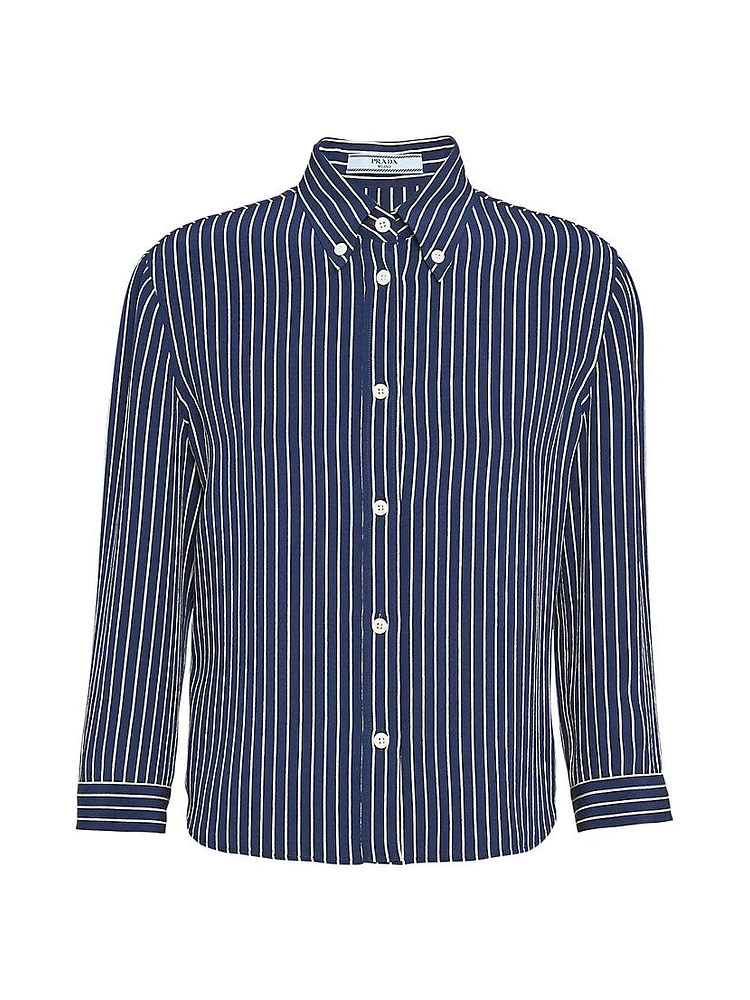 Striped Marocain Shirt