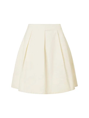 London Cotton Pleated Skirt