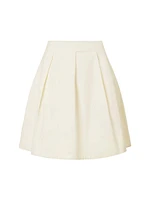 London Cotton Pleated Skirt