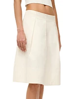 London Cotton Pleated Skirt