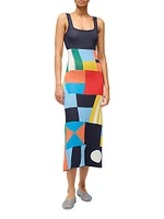 Katie Patchwork Midi-Dress